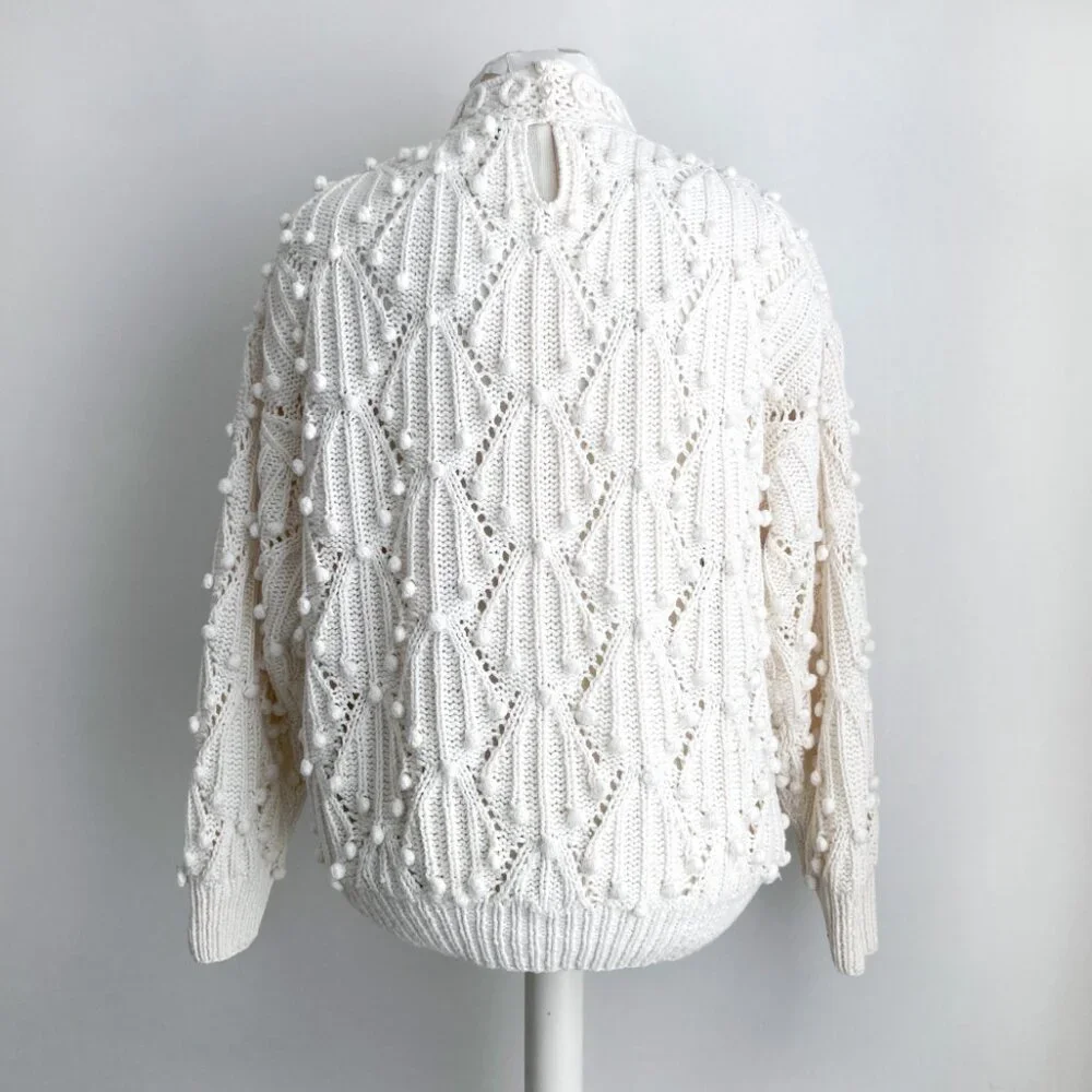 Vintage Bobbled Cotton Sweater by Design Zone Two 1989 - Picture 3 of 11